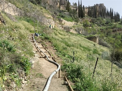 El Ayuntamiento recuerda que el Sendero del Hocino de Federico Muelas permanece cortado mientras se ejecutan las obras de acondicionamiento