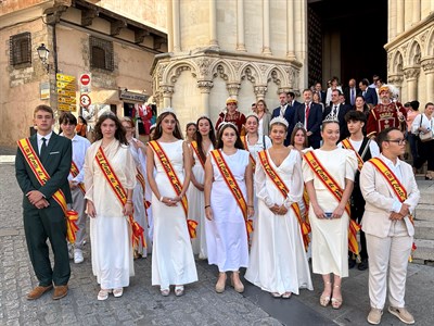La misa en honor a San Julián en la Catedral, acto central del día con la participación de la Corporación municipal y la Representación Juvenil