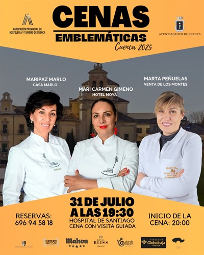Ayuntamiento de Cuenca y Agrupación de Hostelería culminan las cenas emblemáticas de 2025 el 31 de julio en el Hospital de Santiago