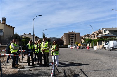Dolz y López visitan las obras del bulevar del barrio de Cañadillas que se han iniciado esta semana