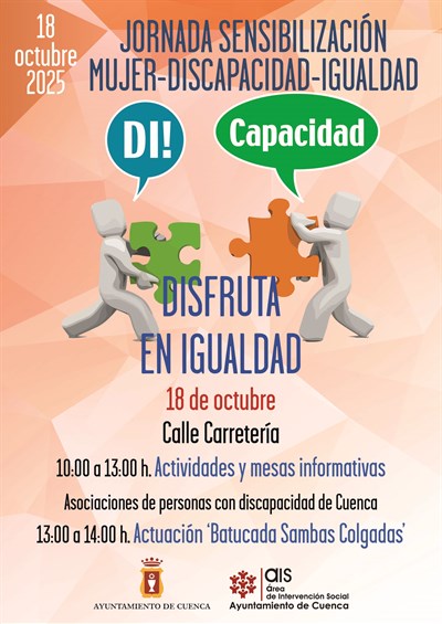 El Consejo Municipal de Integración organiza este sábado una jornada sobre mujer y discapacidad con talleres y mesas informativas