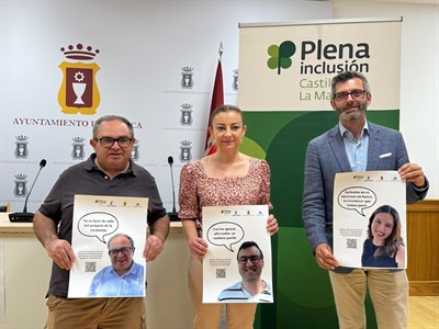 El Ayuntamiento de Cuenca participa en la nueva Campaña de Plena Inclusión Castilla-La Mancha junto a la Plataforma Regional de Personas con Discapacidad Intelectual o del Desarrollo.