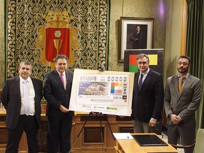 Cinco millones y medio de cupones de la ONCE tendrán el logo del XX Aniversario de Cuenca como Ciudad Patrimonio de la Humanidad