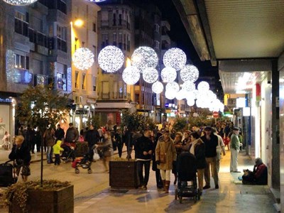 La peatonal calle Carretería se llenó de gente el fin de semana