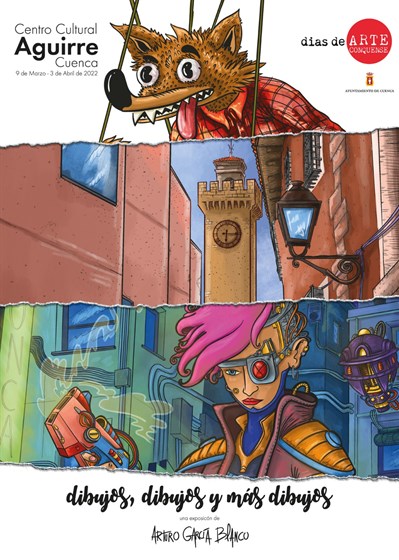 Los ‘Dibujos, dibujos y más dibujos’ del conquense Arturo García Blanco llegan al Centro Cultural Aguirre