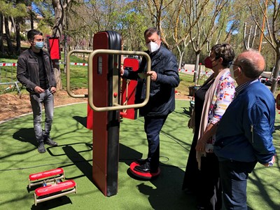 Listo para su uso el circuito biosaludable para mayores de Fuente del Oro propuesto en los Presupuestos Participativos del Ayuntamiento