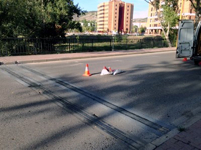 Esta semana se están reparando las juntas de puentes de la ciudad