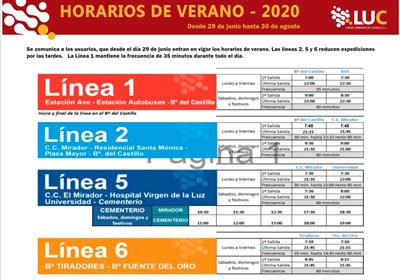 El servicio de autobús urbano mejora sus frecuencias de lunes a viernes a partir de este lunes