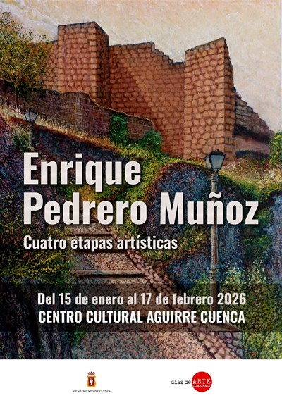 El Centro Cultural Aguirre acoge una exposición de Enrique Pedrero Muñoz con obras de sus cuatro etapas artísticas 