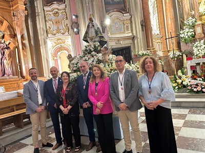 La Corporación municipal cumplimenta un año más el voto en honor a la Virgen de la Luz