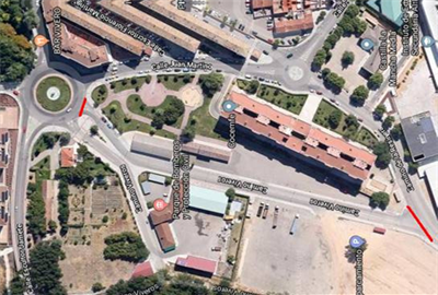 Cortado el tráfico en la calle Camino Viveros con motivo de la Feria y Fiestas de San Julián 