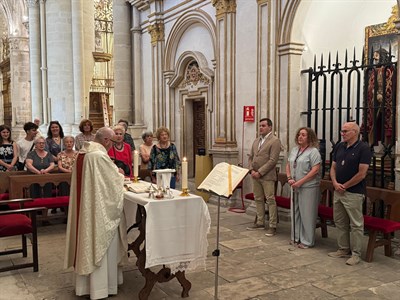 El Ayuntamiento cumple con el voto de gracia a la Virgen de Las Nieves en la Catedral que fue suscrito en 1492