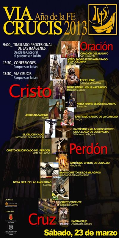 El Vía Crucis del Año de la Fe 2013 motivara importantes restricciones de tráfico