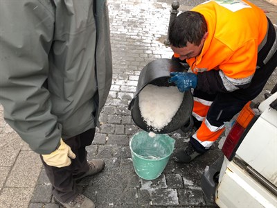 Mariscal felicita a los trabajadores del Pemuvi por el esfuerzo y coordinación demostrados durante las nevadas