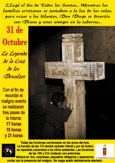 La Leyenda de la Cruz de los Descalzos se recreará en tres funciones el lunes 31 de octubre