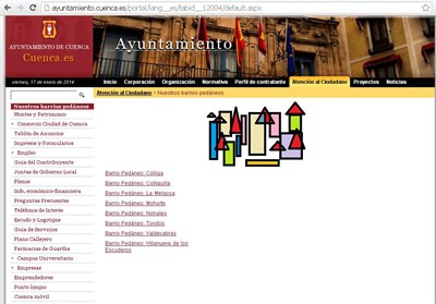 Los barrios pedáneos se introducen en las nuevas tecnologías con una web y un perfil de Twitter