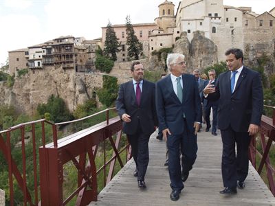 Impulso para la Fundación Cuenca 2016 en la reunión que el alcalde ha mantenido hoy con el presidente de la Junta de Comunidades