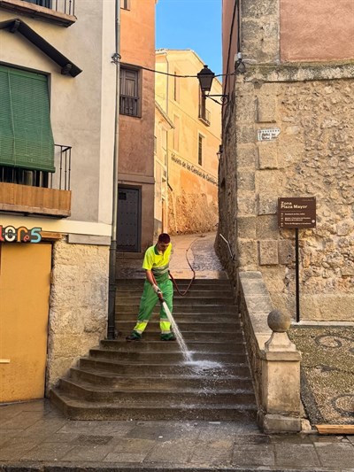 El Ayuntamiento de Cuenca finaliza la Campaña de Limpieza Intensiva en el Casco Antiguo