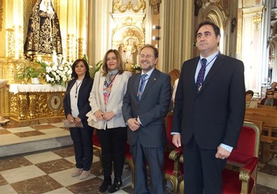 Ángel Mariscal  y la Corporación Municipal asisten a la misa de la Virgen de la Luz y renuevan el voto hecho en 1736