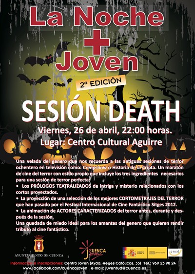 El programa de ocio alternativo “La Noche + Joven” organiza una sesión de Cine de Terror