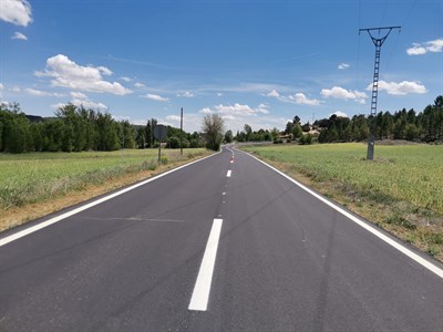 Abierto el vial de acceso a la urbanización Señorío del Pinar tras su remodelación por los Ayuntamientos de Cuenca, Jábaga y Chillarón
