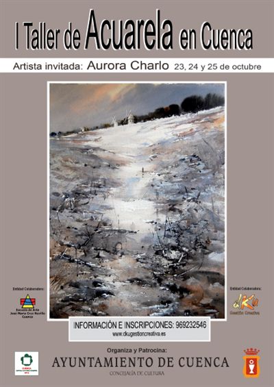 El Ayuntamiento organiza un taller de acuarela para los días 23, 24 y 25 de octubre