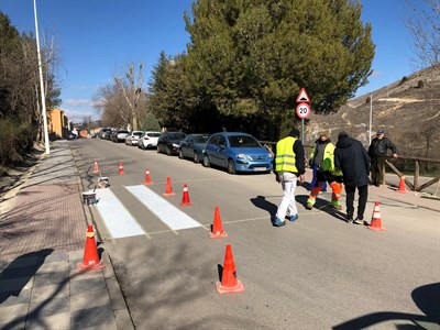 El Ayuntamiento avanza en el repintado de pasos de peatones a través de un plan dotado con 500.000 euros