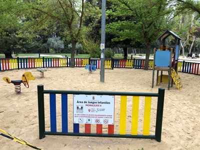 Finalizada la renovación del área infantil de Tiradores Altos y casi a punto las de San Antón y Moralejos dentro de las previstas en esta primera fase