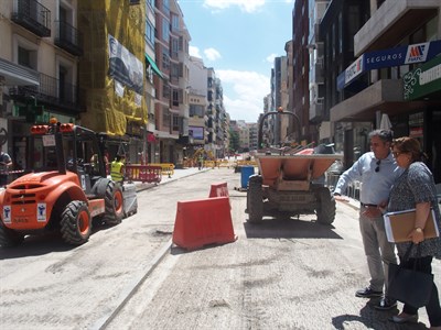 Mariscal visita las obras de Carretería para conocer de primera mano el buen desarrollo de la ejecución de las obras