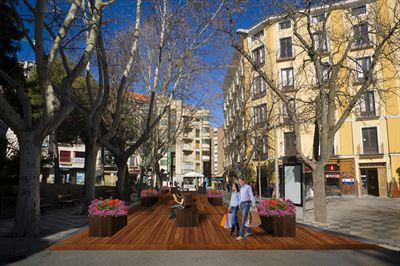 El lunes comienzan las obras de peatonalización del entorno de la Plaza de la Hispanidad