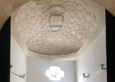 El Consorcio recibe las obras de restauración de la bóveda de la capilla del Bautismo de la iglesia de Santa Cruz