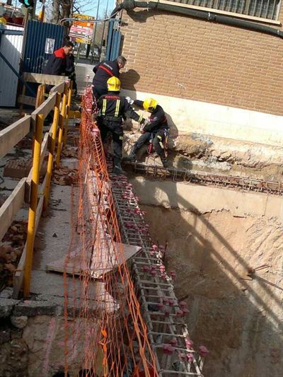 El Ayuntamiento interviene para garantizar la seguridad de las obras del aparcamiento de Astrana Marín