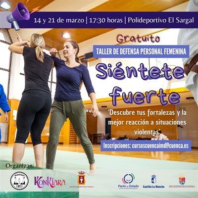 El Ayuntamiento de Cuenca organiza los días 14 y 21 de marzo la segunda edición del taller de defensa personal femenina
