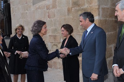 Su Majestad la Reina Sofía ha presidido, en la Concatedral de Cáceres el concierto inaugural del IV ciclo "Música de Cámara en las Ciudades Patrimonio de la Humanidad de España"

