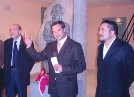 El busto de Pedro Mercedes ya está preparado para instalarlo en el barrio de San Antón