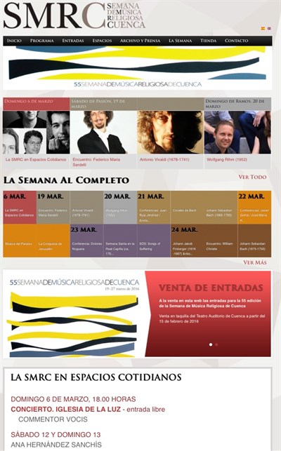 La programación de la 55 Semana de Música Religiosa de Cuenca se presentará en el Goethe Institut de Madrid el próximo 24 de febrero 