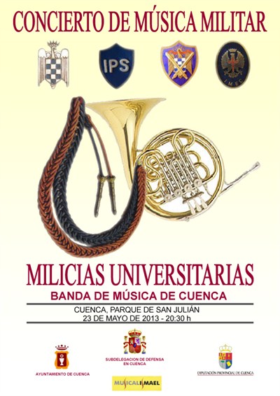 El Parque de San Julián acoge esta tarde un concierto de música militar