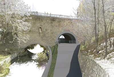 El Consorcio adjudica las obras del paso peatonal bajo el Puente de la Trinidad