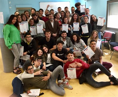 José María Martínez clausura en el Centro Joven el intercambio juvenil del programa ‘Erasmus+’ 