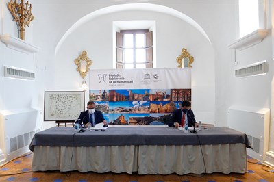 Las Ciudades Patrimonio firman con Paradores la promoción conjunta en Madrid, Sevilla, Lisboa y París