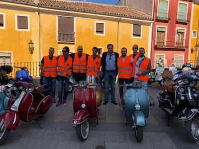 Unos 200 participantes asisten a la III Concentración del Vespa Club Cuenca