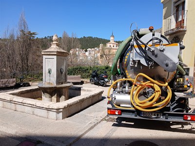 El Ayuntamiento de Cuenca deja en estado de revista las fuentes de la ciudad tras los trabajos efectuados de limpieza y desinfección