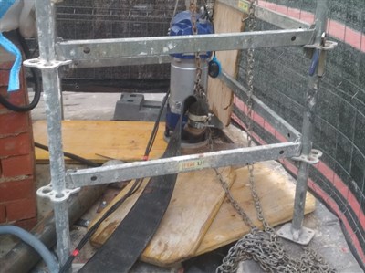 El Ayuntamiento instala un sistema de bombeo de refuerzo a la altura del parking de Astrana Marín