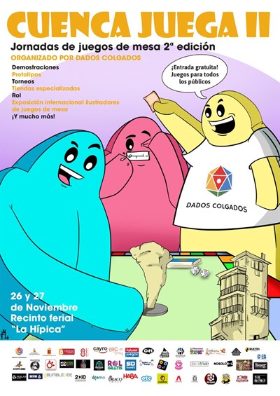 ‘Dados Colgados’ celebra este fin de semana las II Jornadas Cuenca Juega con la colaboración del Ayuntamiento
