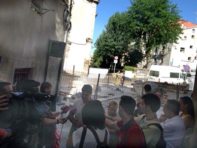 Las obras para ampliar el colector de pluviales de la Puerta de Valencia se encuentran al 60%