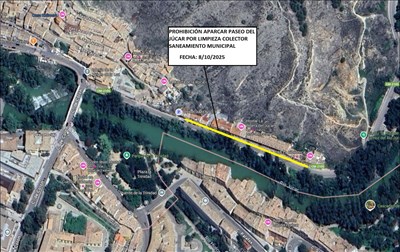 El Ayuntamiento de Cuenca lleva a cabo este miércoles la limpieza del colector municipal del Paseo del Júcar