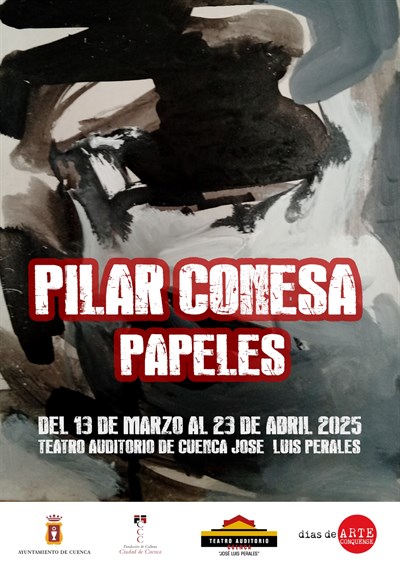 El Teatro Auditorio acoge la exposición ‘Papeles’, de la pintora Pilar Conesa, dentro del proyecto Días de Arte Conquense