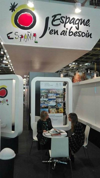 Las Ciudades Patrimonio de la Humanidad de España refuerzan su promoción en Francia con su presencia en el Salón Mundial del Turismo de París 
