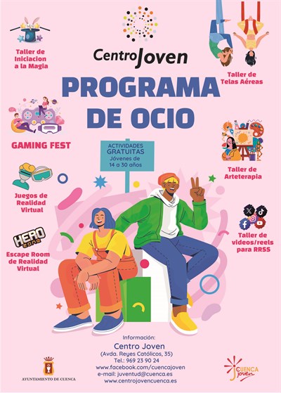 Este jueves arranca el nuevo Programa de Ocio del Centro Joven con actividades gratuitas para jóvenes desde 14 años