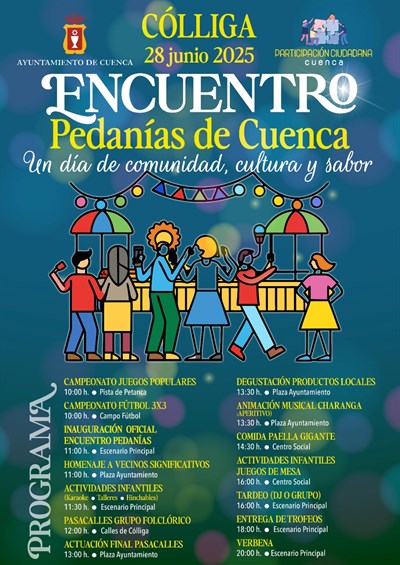 El Ayuntamiento de Cuenca celebra este sábado en Cólliga el Encuentro de Pedanías